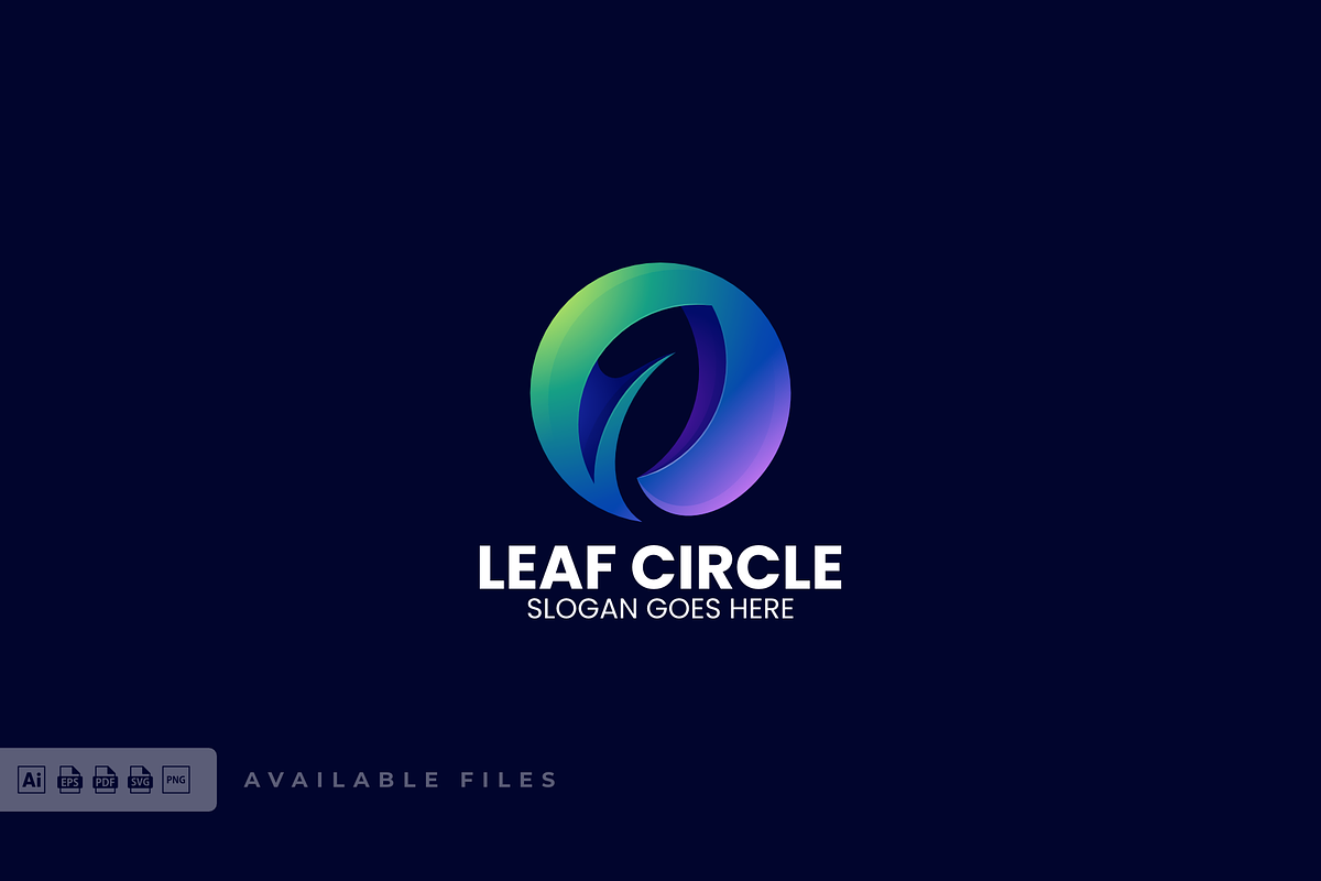 Leaf Circle Gradient Colorful Logo, a Branding & Logo Template by ivan_artnivora