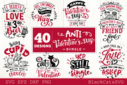 Anti Valentines Day SVG bundle, an Illustration by BlackCatsMedia (Thumbnail 4 of 5)