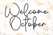 Welcome October | Script Font, a Handwritten Font by Scratchones (Thumbnail 1 of 8)