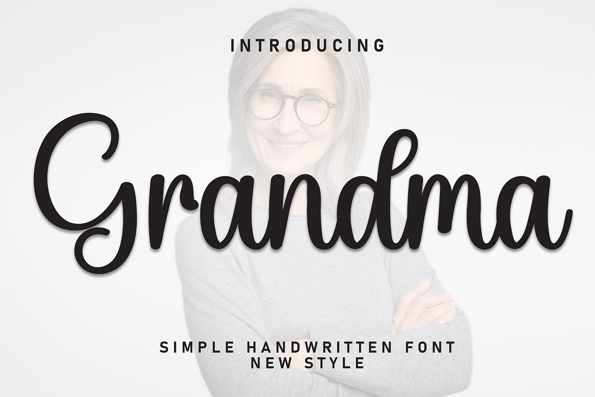 Grandma | Script Font, a Handwritten Font by Scratchones (Photo 1 of 8)