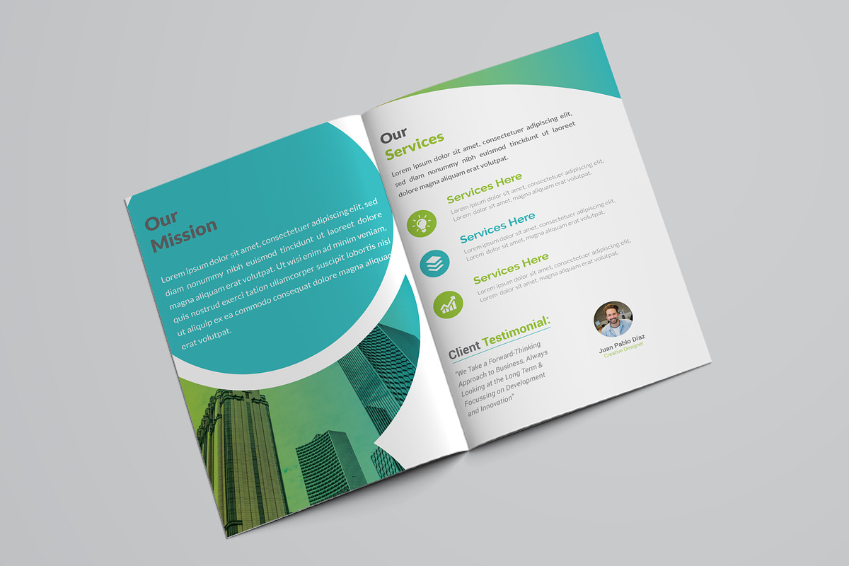 Creative Bifold Brochure, a Brochure Template by ZAAS (Photo 7 of 8)