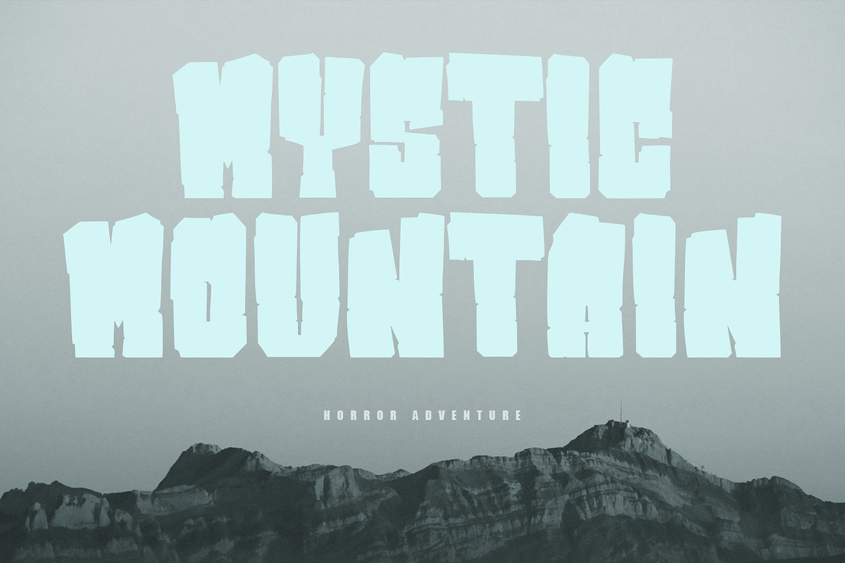Stone Skin Horror Grunge Font, a Handwritten Font by Maulana Creative (Photo 4 of 7)