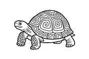Turtle Line Art Illustration Bundle, an Illustration by Creativeshirt (Thumbnail 16 of 48)