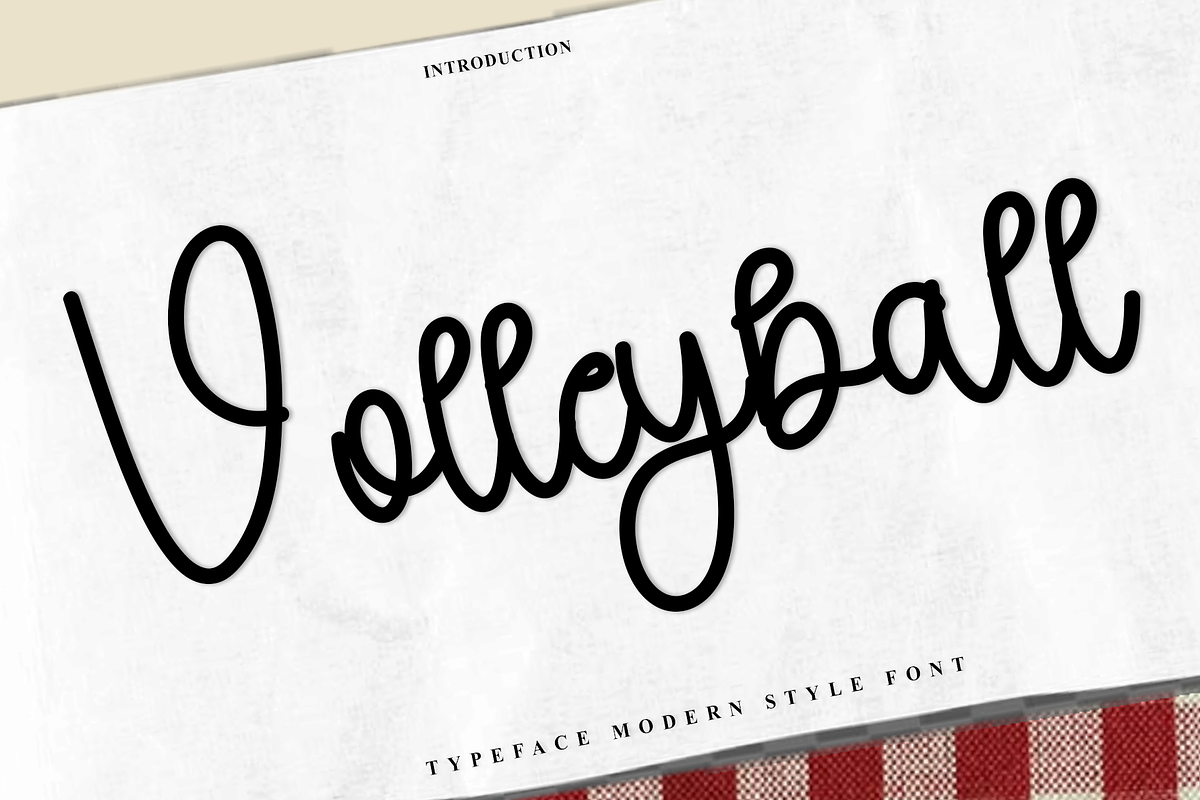 Volleyball, a Handwritten Font by InermediaSTUDIO (Photo 1 of 7)