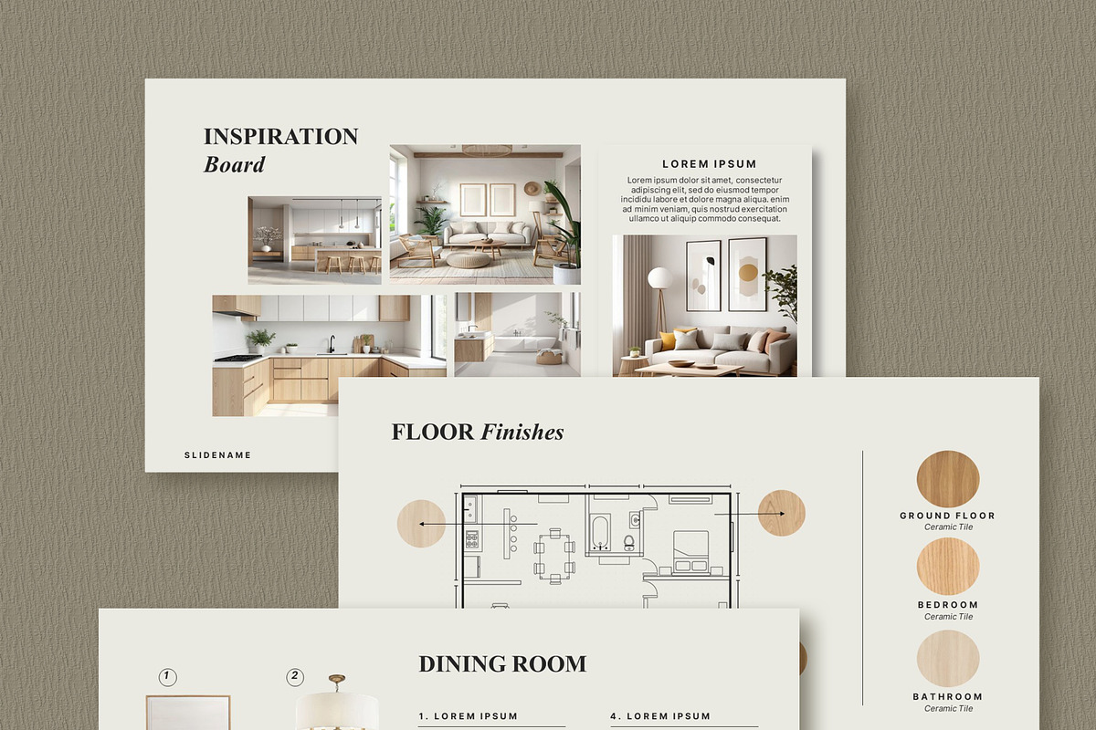 Clean Interior Design Presentation preview 4