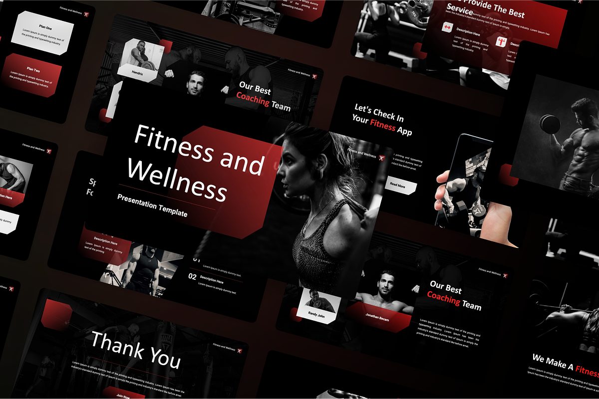 Fitness and Wellness Google Slides, a Presentation Template by SquidPixey (Photo 7 of 7)