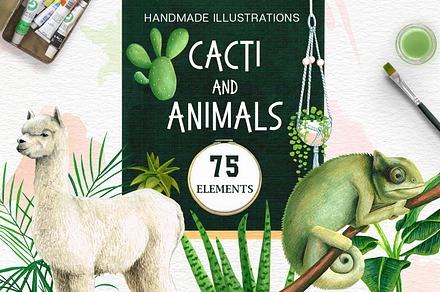 Cacti and Animals - Design Kit
