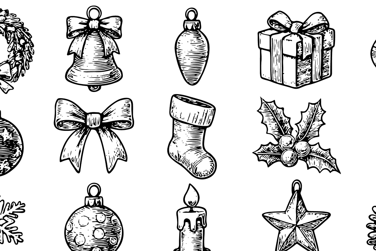 Christmas Ornament Collection, an Object Graphic by RT Studio (Photo 4 of 4)