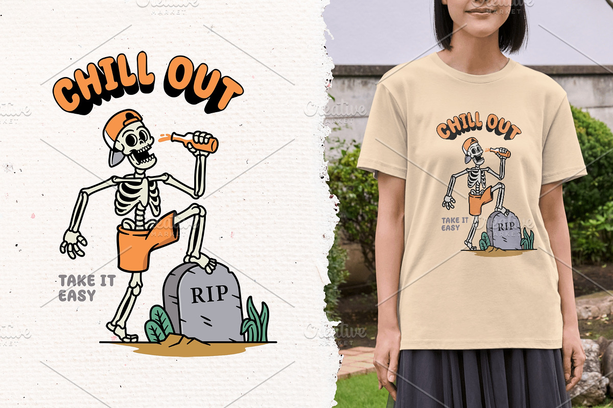 Skull life 15 vector illustrations, a Person Illustration by gunaonedesign (Photo 6 of 10)