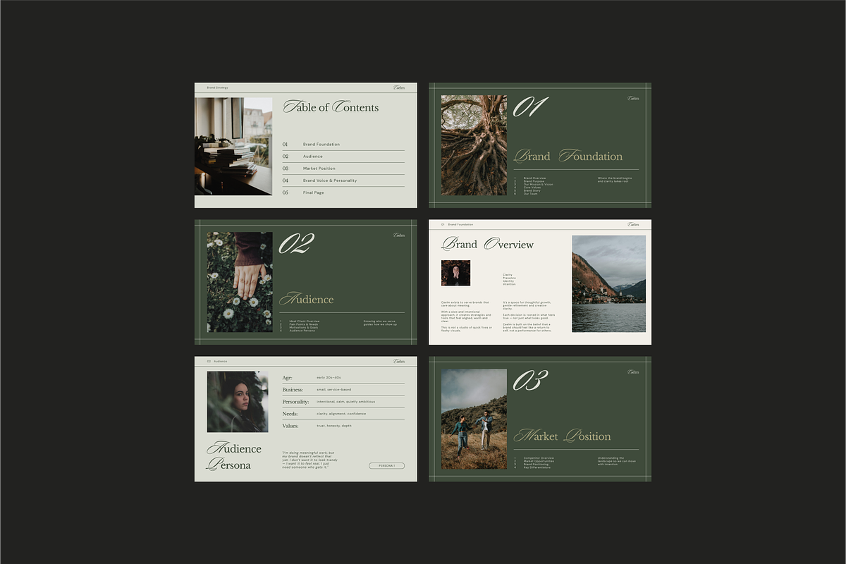 CAELM Brand Strategy Canva Template preview 5