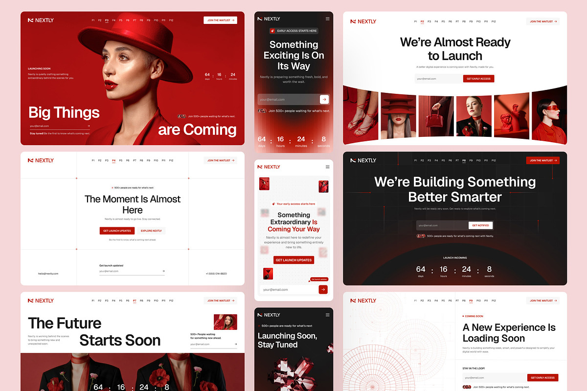 Nextly - Launch and Coming Soon UI, a Landing Page Template by peterdraw (Photo 5 of 5)