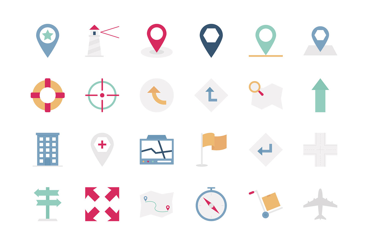 50+ Map & Navigation Icons, a Solid Icon by Vector Portal (Photo 5 of 6)