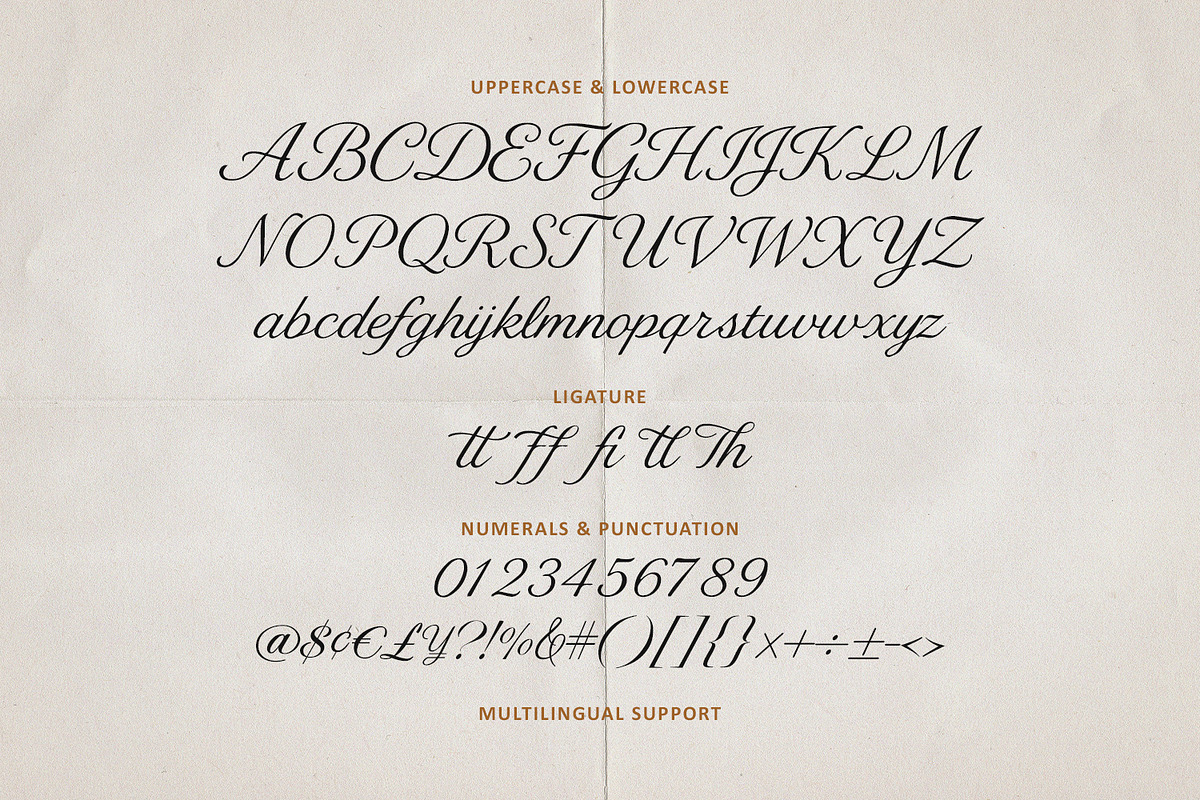 De Lesa Paquetts Classic Script Font, a Script Font by Maulana Creative (Photo 4 of 7)