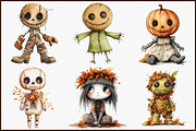 Autumn Gothic Voodoo Doll Clipart Bu, an Illustration by Sublimation Artist (Thumbnail 3 of 6)