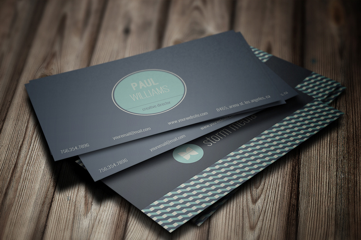 Minimal Corporate Business Card V5, a Business Card Template by PSD Storm (Photo 4 of 10)