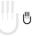 Fingers piano logo design template, an Object Graphic by nicemorning (Thumbnail 3 of 3)