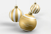 Christmas Ball Mock-up, a Product Mockup by zippypixelstudio (Thumbnail 5 of 10)