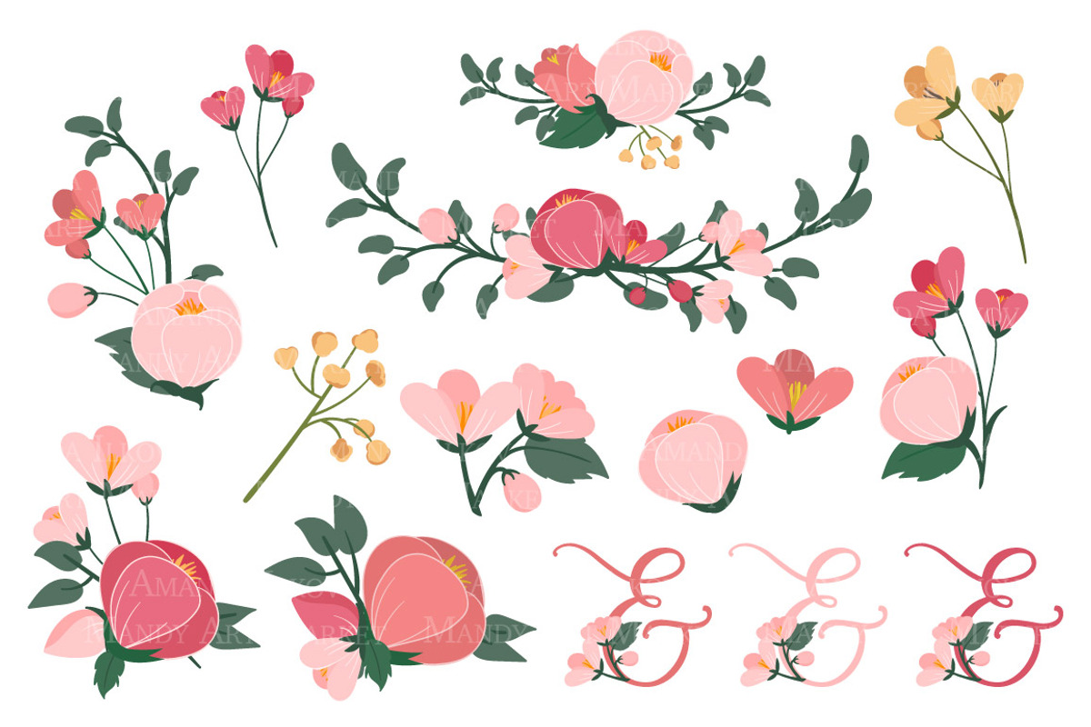 Rose Garden Floral Hearts, an Illustration by Amanda Ilkov (Photo 5 of 5)