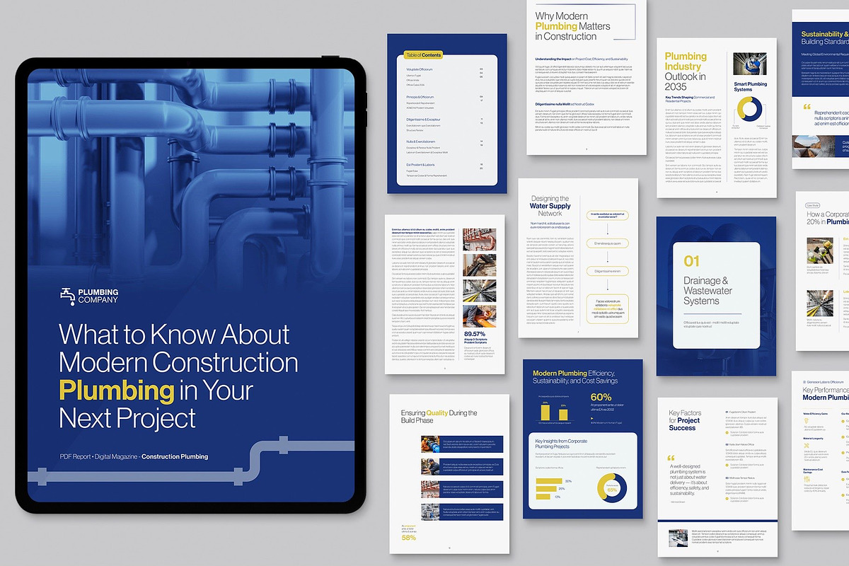 Digital Brochure & Report Template, a Brochure Template by BrandPacks (Photo 6 of 6)