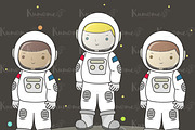 The Astronaut & Friends clipart set, an Illustration by Kumame (Thumbnail 3 of 5)