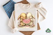 Whimsical Summer Rabbits Clipart, an Illustration by Craft Nest (Thumbnail 10 of 12)