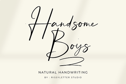 Handsome Boys | Natural Signature