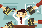 Hard work. Vector illustration, a Work Illustration by Magurok (Thumbnail 3 of 3)