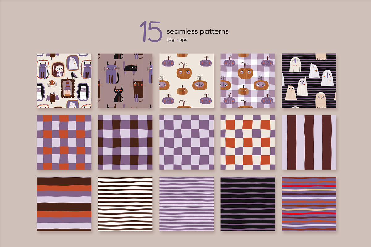 Boo Crew Halloween collection, an Illustration by SurfaceStories (Photo 5 of 9)