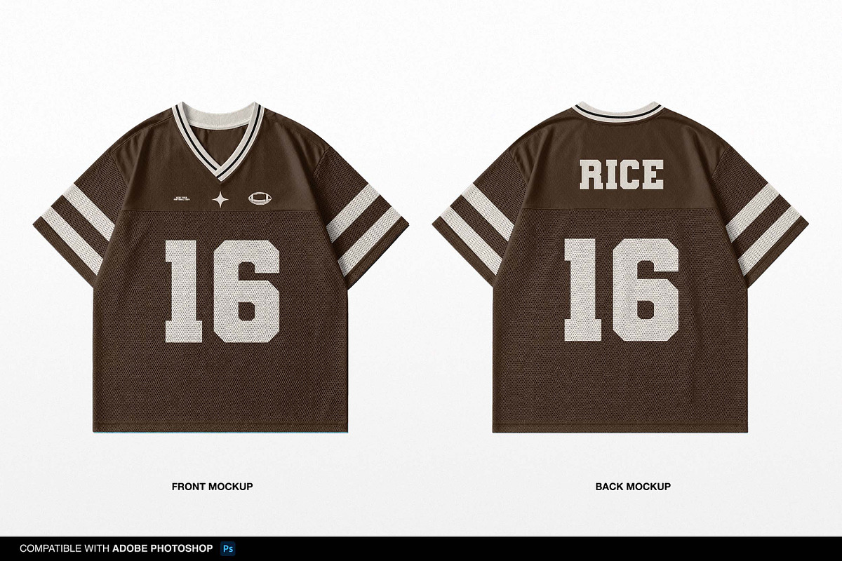 American Football Jersey Mockup, a Shirt Mockup by Irhasalfahad (Photo 2 of 4)