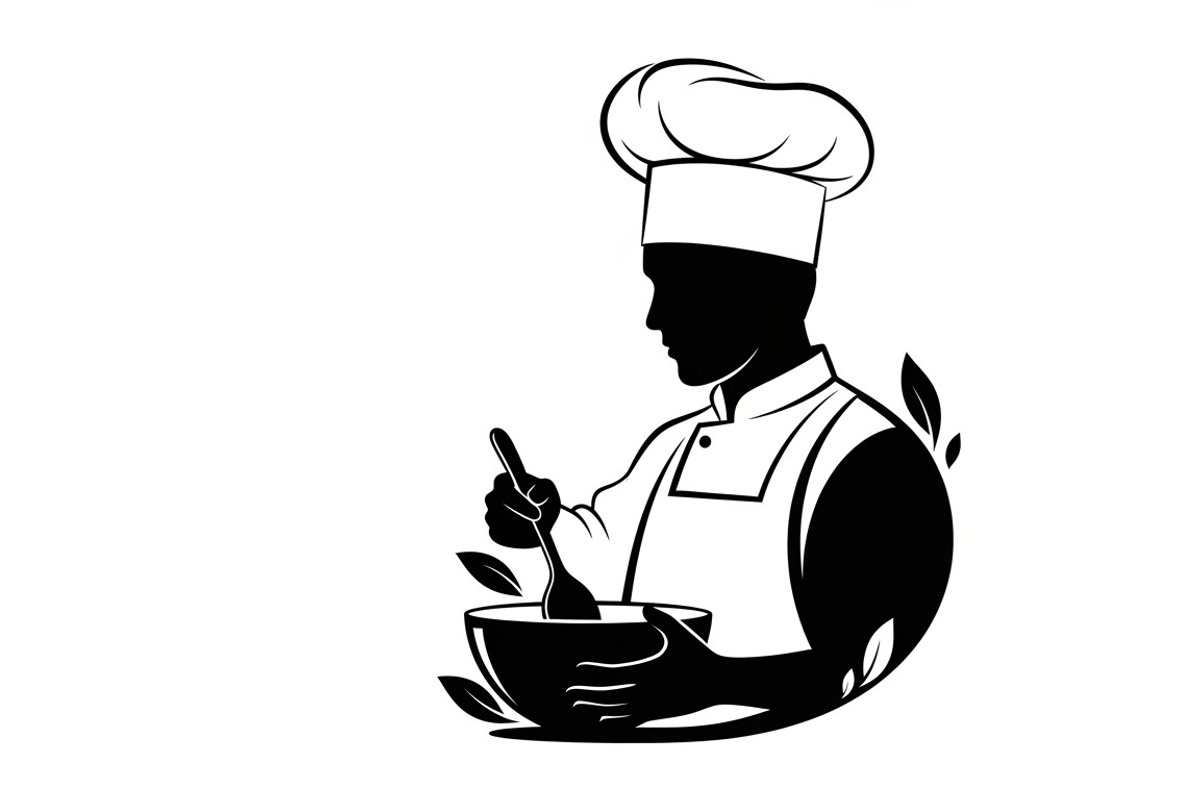 High-quality chef cooking silhouette, an Illustration by Amazin_art (Photo 29 of 31)