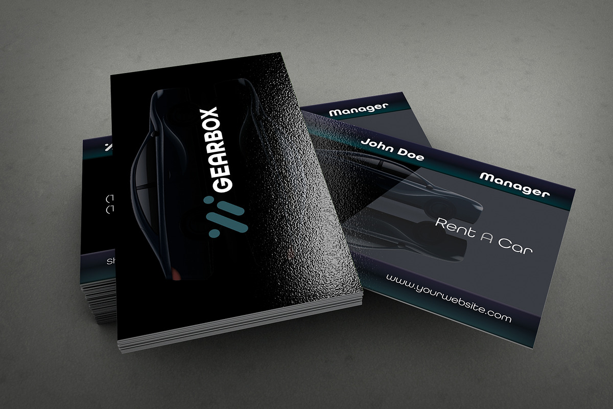 Unique Car Dealership Business Card, a Business Card Template by GaiaaDesigns (Photo 4 of 4)