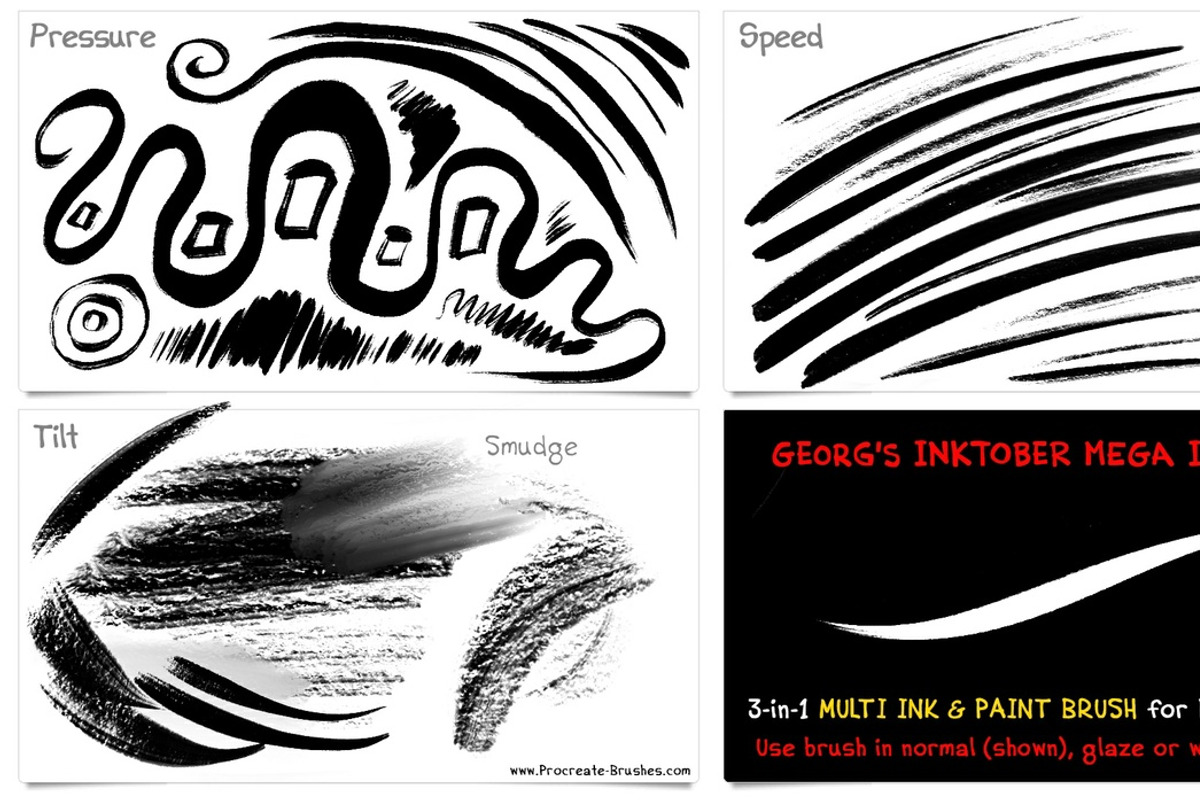 600+ Brushes Procreate BIG PACK, a Brush Add-On by Georg's Procreate Brushes (Photo 68 of 115)