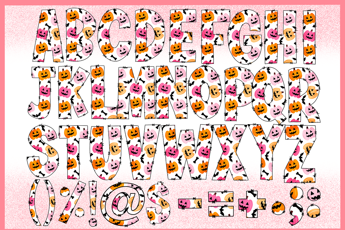 Halloween candy-PNG fonts, a Handwritten Font by It me digital art (Photo 2 of 9)