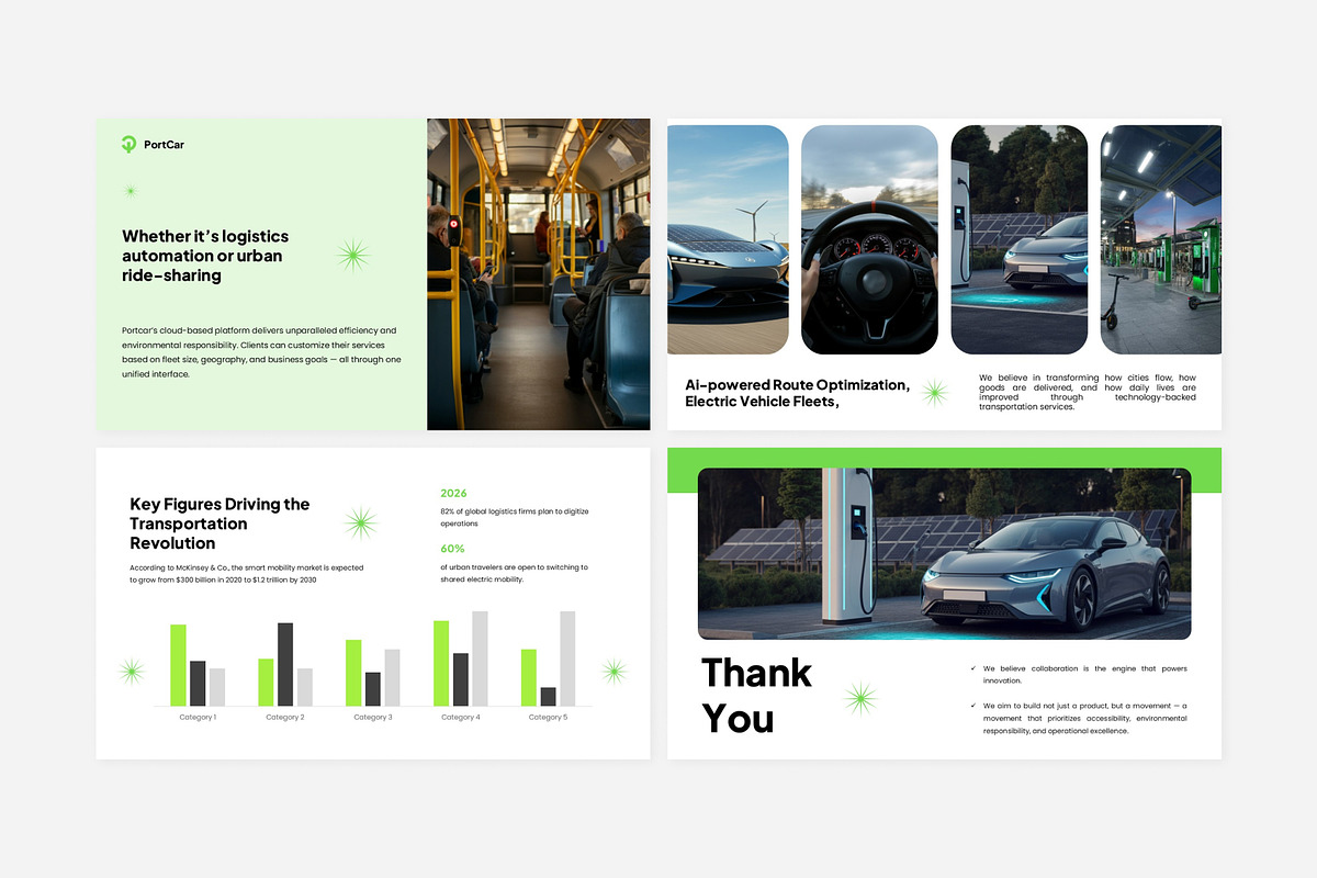 Modern Transportation Pitch Deck, a Branding & Logo Template by Eklip Studio (Photo 6 of 6)
