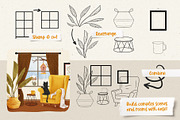 Cozy Days Stamp Set for Procreate, a Brush Add-On by PrettyLittlePigs (Thumbnail 4 of 10)