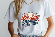 Retro Baseball Mama PNG Tshirt Sport, a Sport Illustration by SugarCloudStudioArt (Thumbnail 3 of 6)