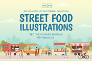Street Food Festival Illustration, an Object Graphic by 35lab (Thumbnail 1 of 9)