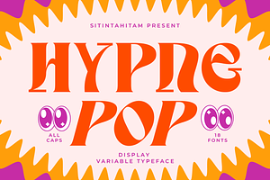 Hypne Pop Display Font