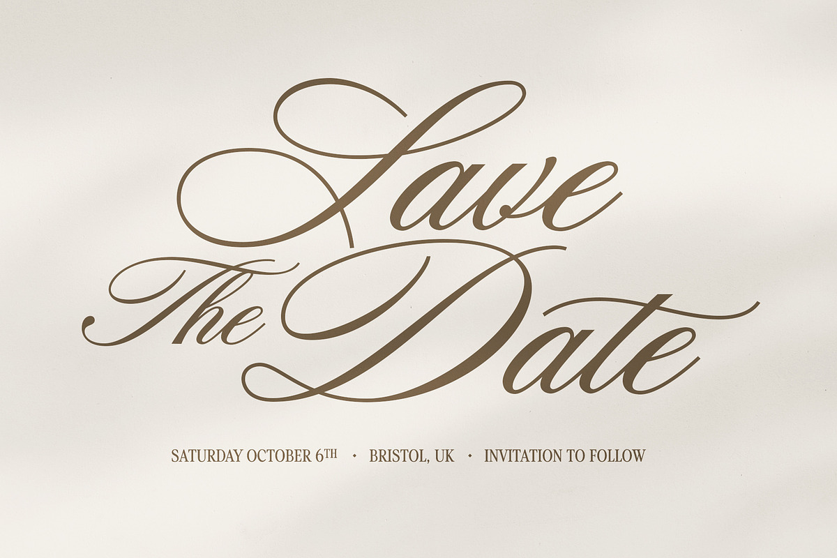 True Fate Script & Serif Font Duo, a Script Font by Sam Parrett (Photo 10 of 12)