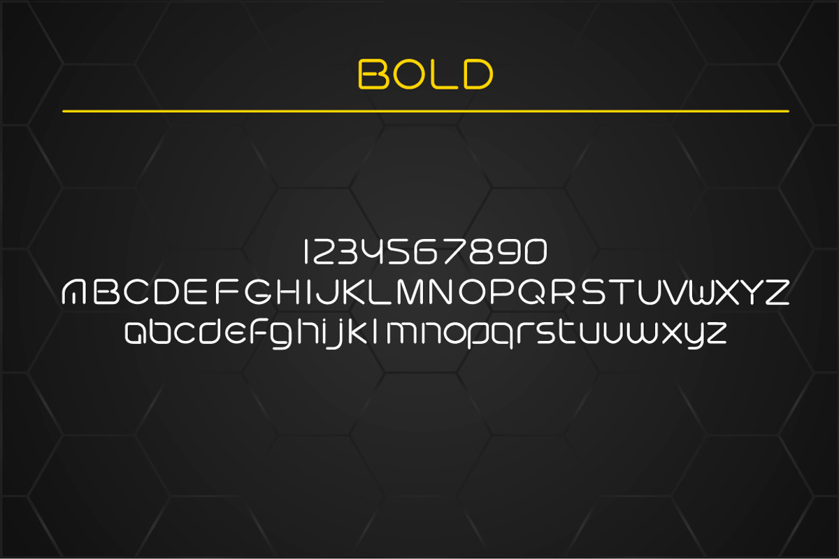Futuristic linear style typeface. preview 2