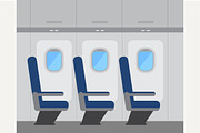 Aircraft interior | Transportation Illustrations ~ Creative Market