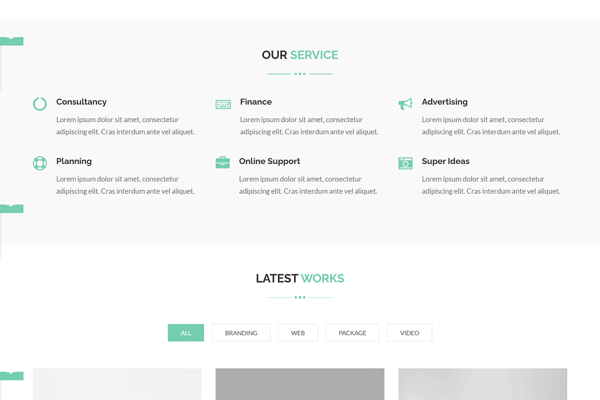 Material Design Agency HTML Theme, a Bootstrap Template by Themeplaza (Photo 4 of 7)