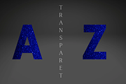 Glitter Sparkling Dark Blue Alphabet, an Illustration by tahananeart (Thumbnail 2 of 3)