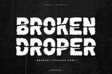 Broken Droper Font