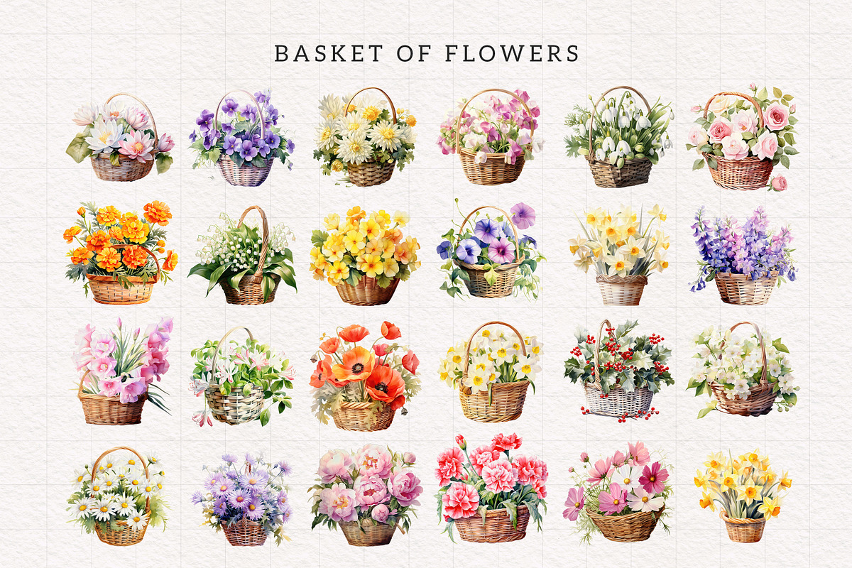 Birth Month Flower Clipart Bundle, an Illustration by PaintPixelCo (Photo 12 of 14)