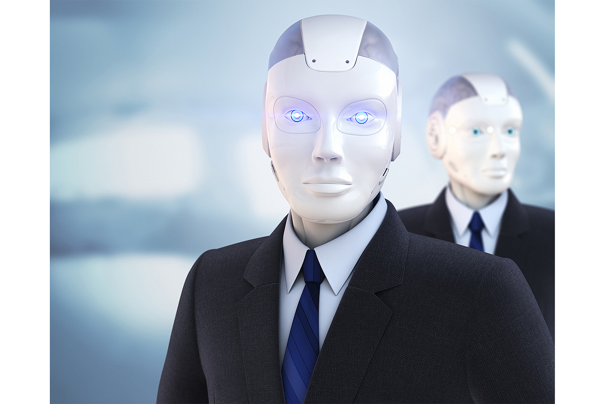 Robot in suit, a Technology Illustration by iLexx (Photo 2 of 2)