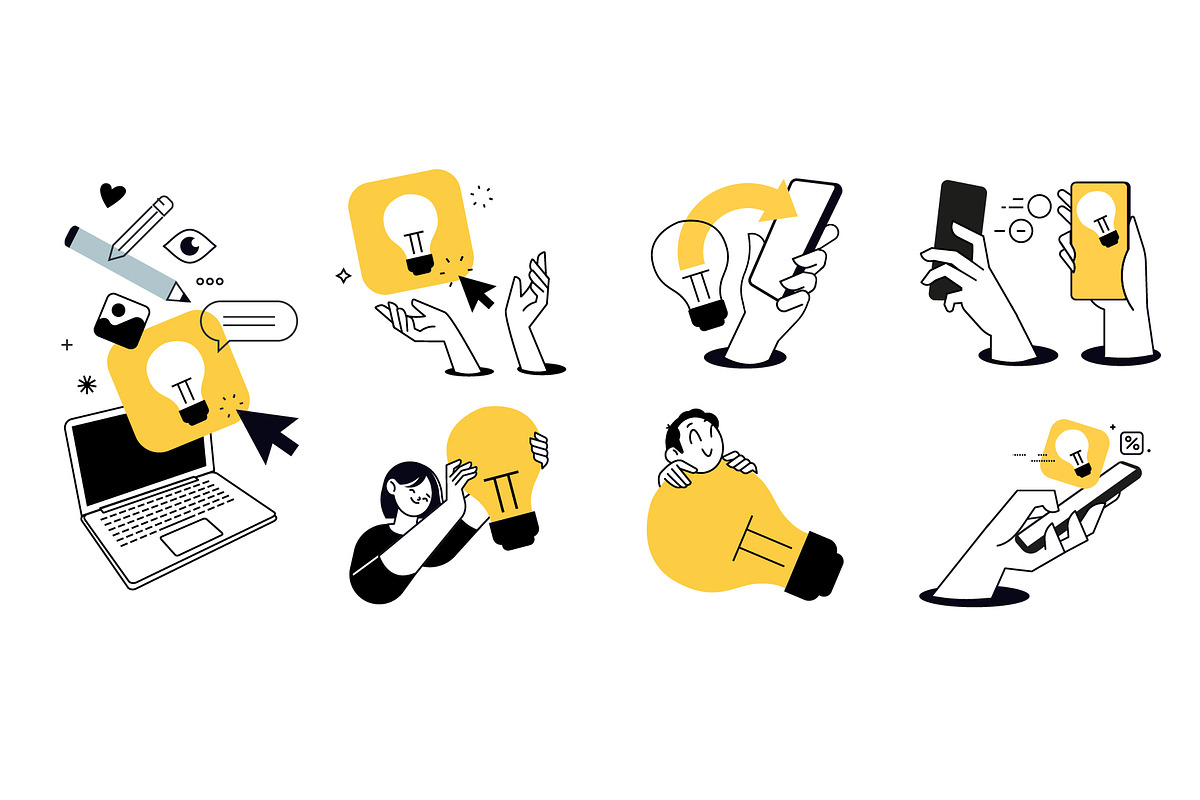 New Idea, a Person Illustration by PureSolution (Photo 3 of 6)
