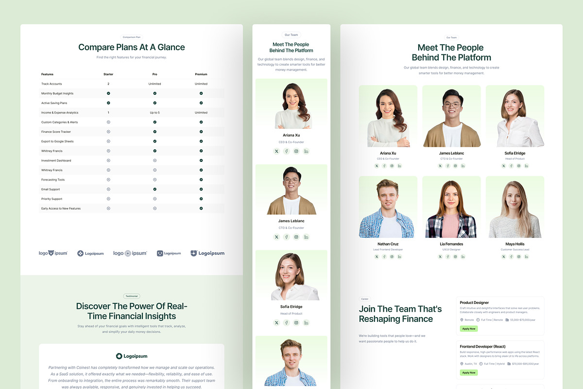 Finance Management SaaS Website, an UI Kit Template by peterdraw (Photo 3 of 7)