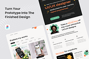 CreativePop - Portfolio Landing Page, a Landing Page Template by SquidPixey (Thumbnail 4 of 5)