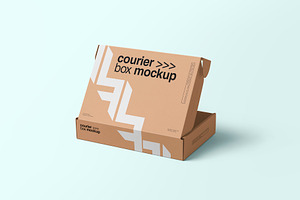 Courier Box Mockup